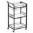 Bar Cart with 3-Tier Mirrored Shelf-1261891826