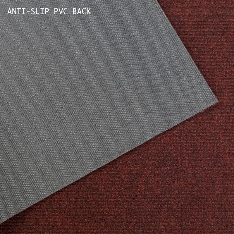 Tapis rouge foncé intérieur / extérieur antidérapant, Tapis de couloir 2 pi 2 po x 10 pi