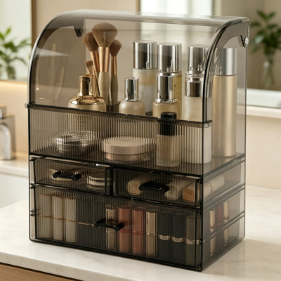 Acrylic Compartment Makeup Organiser