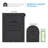 Oasis Classic Locking Post Mount Mailbox Black-1760409650