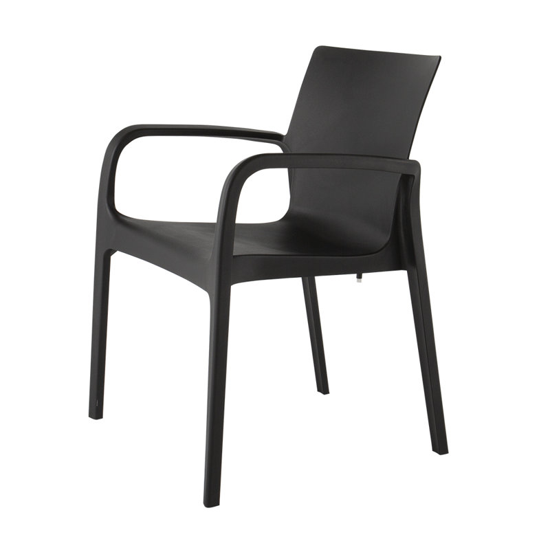 Fauteuil de patio Alissa, Noir