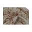 Hand-Knotted High-Quality Ivory and Red Round Area Rug
