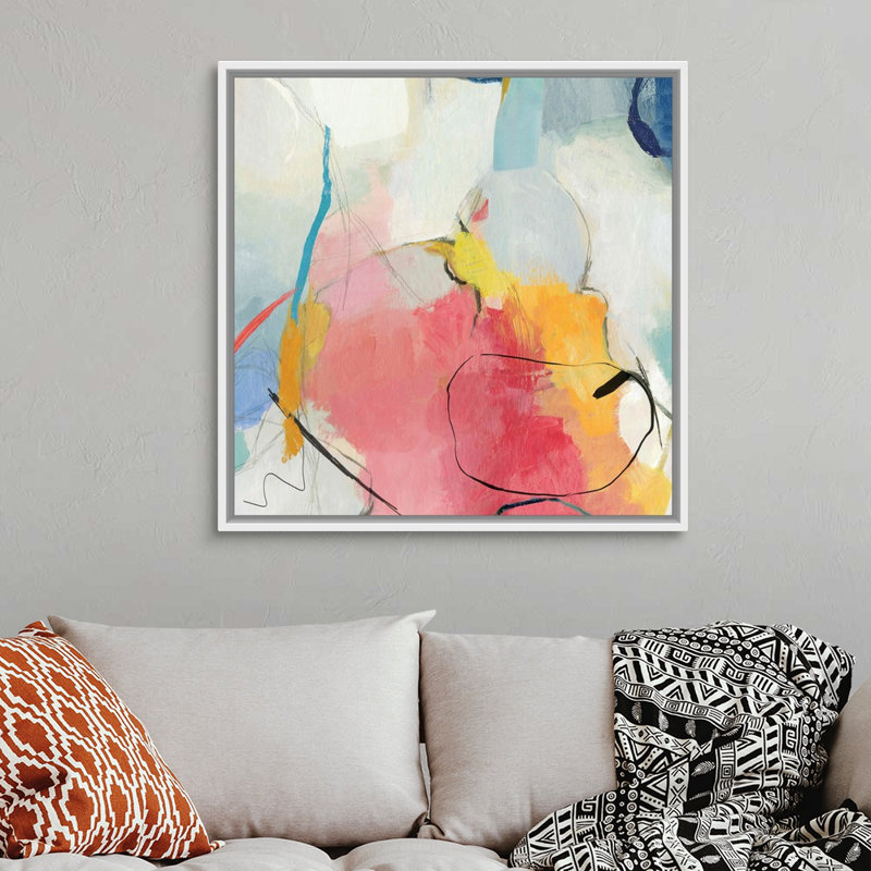 Watermelon II par PI Studio - reproduction sur toile, Toile blanche encadrée, H 38 po x l 38 po x P 1,75 po