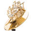 Sculpture pour bateau à mayflower crystal garniture cloutée-35981339