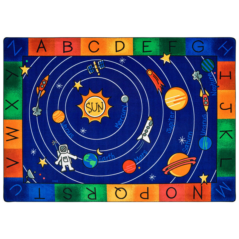 Tapis bleu / rouge Milky Way Play, 8 pi 4 po x 11 pi 8 po