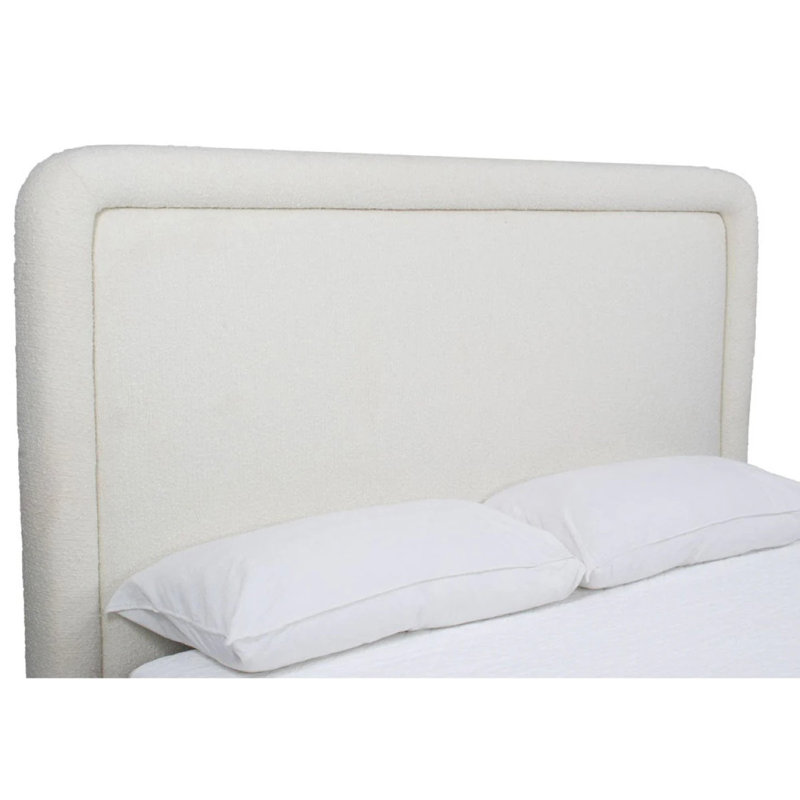 Kit Upholstered Bed, Queen, White