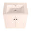Lavabo de salle de bain autoportant en résine 30 po et 2 portes d'armoire à fermeture en douceur-111123896