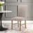 18.1102'' H Linen Upholstered Parsons Chair