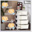 Unité de rangement pour enfants à 4 niveaux Qabo, coffre à 4 tiroirs avec bacs de grande capacité pour chambres d'enfants, blanc crème-811739747