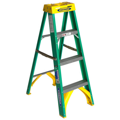 3 - Step Fiberglass Folding Step Ladder