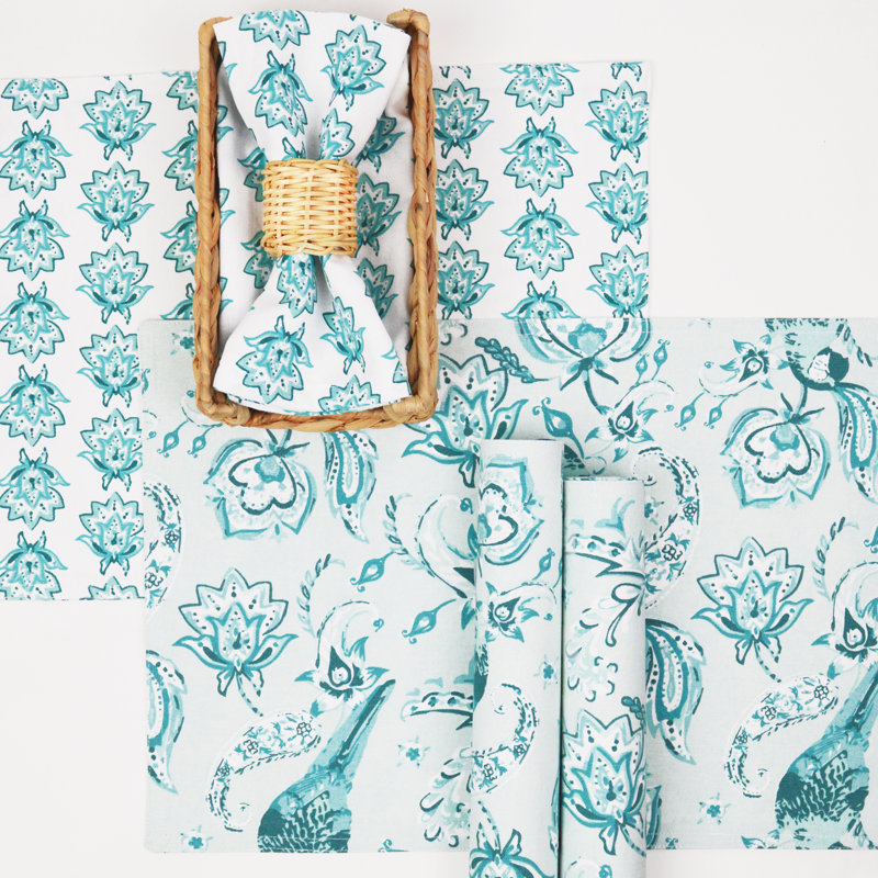 Anatolii Cotton Embroidered Rectangle Placemat