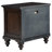 Guanciale 1-drawer Nightstand Bedside Table Dark Oak