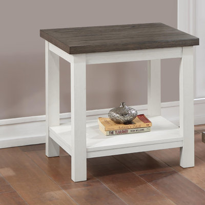 Farmhouse Style Brown End Table