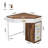 Corner Desk with 4 Drawers-429435730