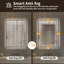Miroir de salle de bain pour salle de bain, miroir de meuble-lavabo à DEL rétroéclairé à cadre en aluminium de 30 po x 36 po