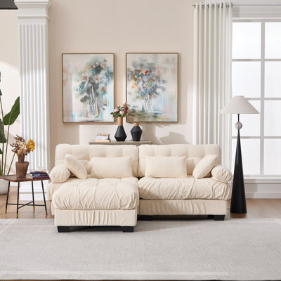 Canapé modulaire modulaire Cloud Couch avec sièges profonds et repose-pieds