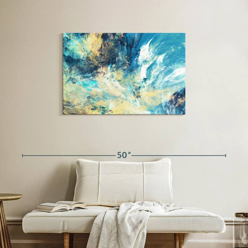 Avery Frosty Dynamic Abstract, 24" H x 36" W
