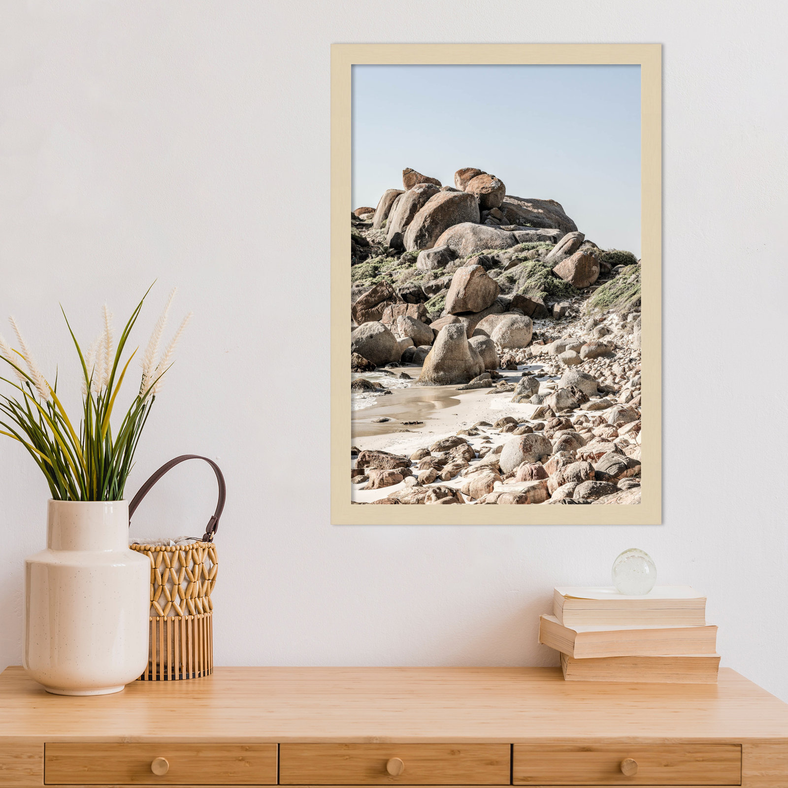 Paisely "Boulder Beach No 2" Print, Brown, 21" H x 15" W
