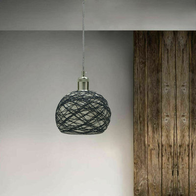 Adirondack 1 - Light Black Single Pendant