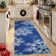 Christmas Rug Washable Rug for Living Room, Xmas Holiday Carpet with Non Slip TPR Backing, Soft Non Shedding Floor Covering, Low Pile Thin Foldable Mat for Bedroom Nursery