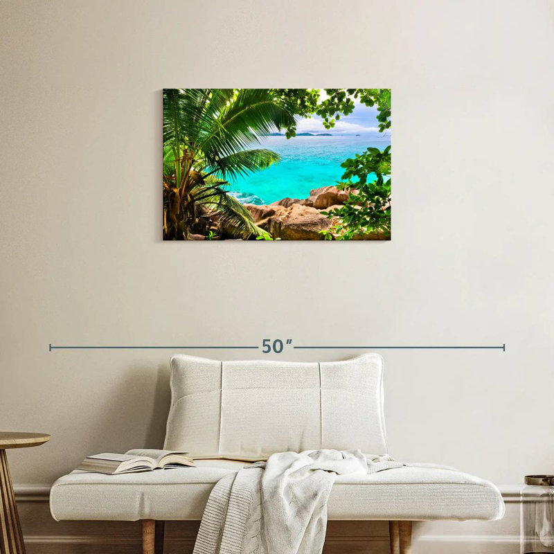 Paysage Gillard Seychelles, H 20 po x l 30 po