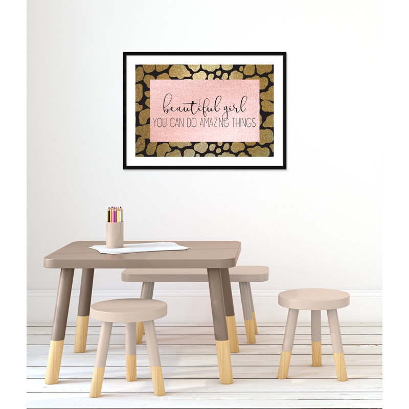 Impression sur papier Amazing Things, H 25,5 po x l 35,5 po x P 1,19 po, Encadré de boîte noir