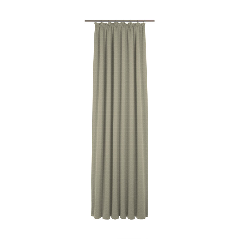 Torbole Polyester Blend Room Darkening Curtain Single Panel, 132cm wide x 295cm high, Lime green