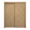 Portes coulissantes pour garde-robe coulissantes | Ego 5005 | Ensemble de quincaillerie Rails | Portes de garde-robe de chambre en bois massif
