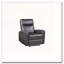 Fauteuil inclinable électrique en cuir fleur