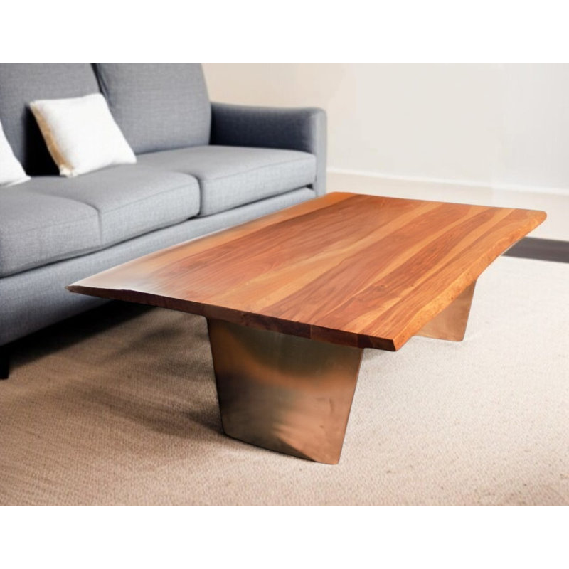 31" Natural Solid Wood Coffee Table