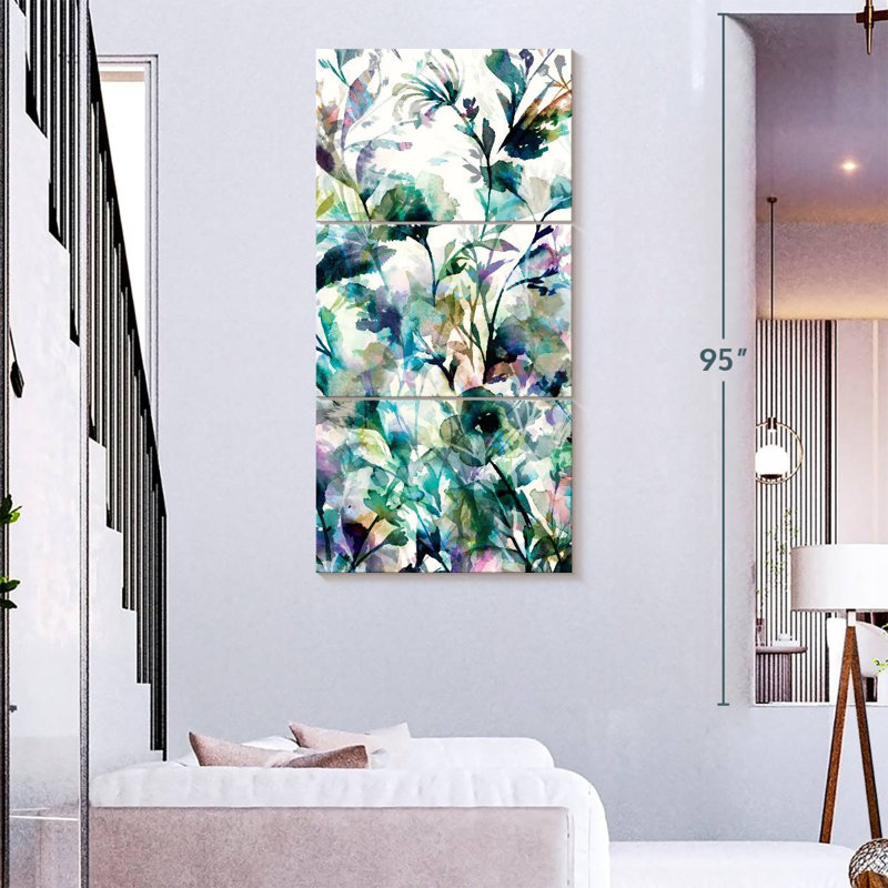 Jardin II panneau I, H 75 po x l 36 po