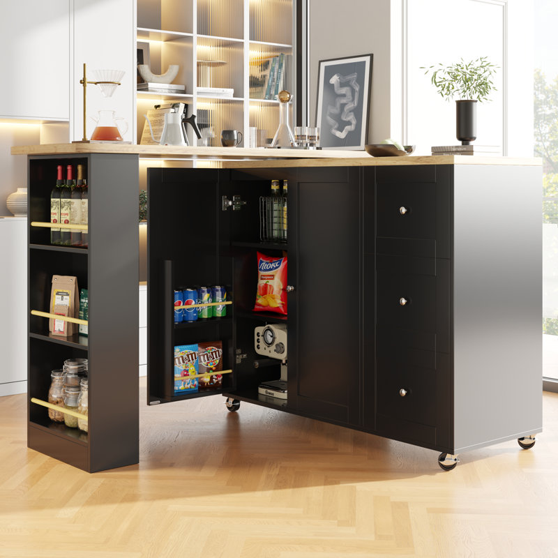 209cm Bar Cabinet, Black