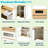 Rolling Kitchen Island With Extra-Long Folding Top, Drawers, Cabinets, Power Outlet And Lockable Wheels-1329051475