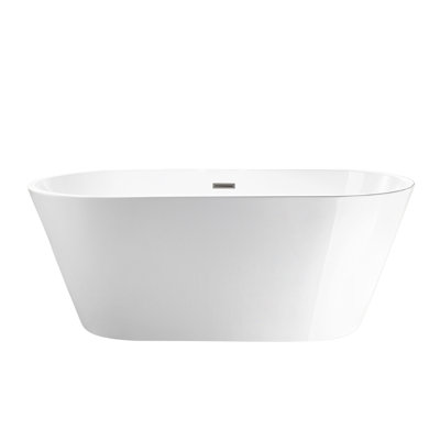 Iris 54" Freestanding Soaking Acrylic Bathtub