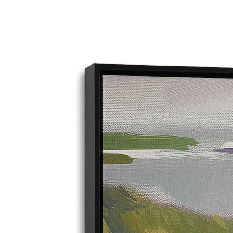 «Serene Pathway by the Sea II», reproduction sur toile, Cadre noir, H 12,75 po x l 18,75 po x P 1,75 po
