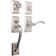 Premium Savoy Handleset with Single Cylinder Deadbolt and Door Lever and Rosette