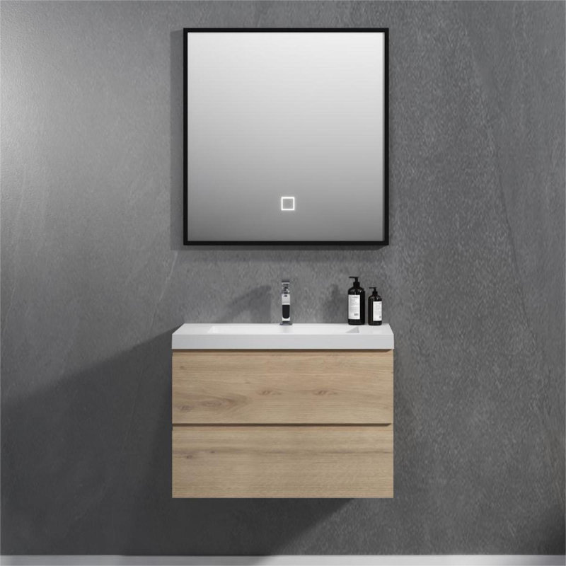 Ensemble de meuble-lavabo simple 35 po avec surface solide Kayleeh
