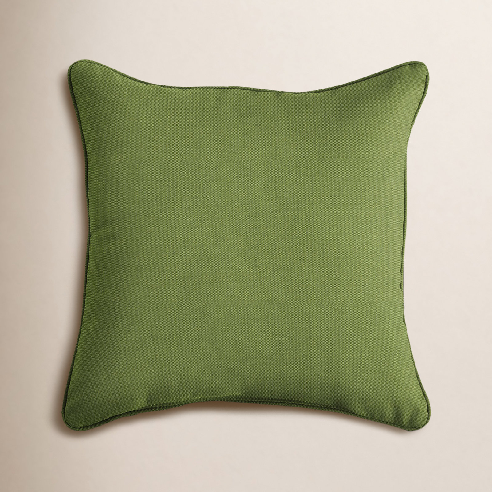 Hansah Throw Pillow, 22" H x 22" W x 6" D, Sunbrella Spectrum Cilantro