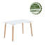 Solid Wood Base Dining Table-353922413