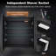 Burhanettin 63 mm W 65 mm H Wall Mounted Mirrored Bathroom Cabinets 2 Adjustable Shelves with Mirror