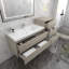 Ensemble de meuble-lavabo mural simple 55 po Moreno Bailey-87461438