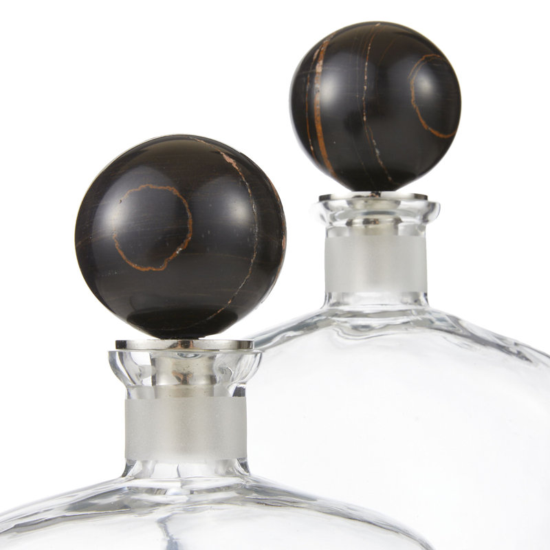 Eaves Decanters, Set Of 2