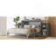 Grand lit escamotable avec tiroirs et tablettes de rangement spacieux, idéal pour les chambres d'amis ou les chambres compactes-744208240