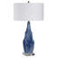Lampe de table bleue 31 po Barone