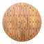 Table de salle à manger ronde d'extérieur en bois de 123 cm (48,49 pouces) avec une teinte rustique, une stabilité exceptionnelle et un confort optimal sur une terrasse ou un patio. Style harmonieux, design distinctif, entretien facile.