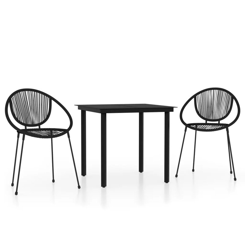 Konen 2 - Person Patio Dining Set with Square Table