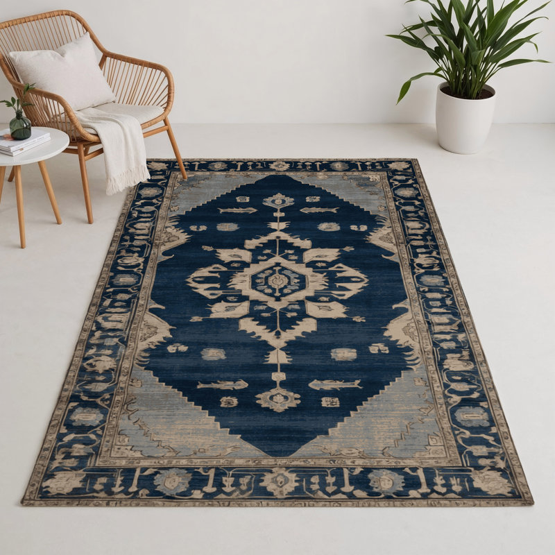 Tapis gris intérieur et extérieur surteint, Rectangle 5 pi x 7 pi