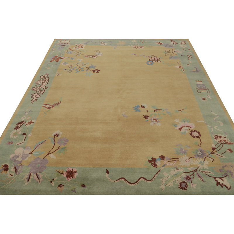 Hand Knotted Wool Area Rug