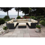 Salina Outdoor 8 - Piece Conversation Set
