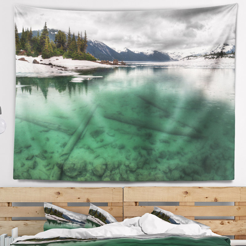Tapisserie en polyester avec accessoires de suspension, H 50 po x l 60 po